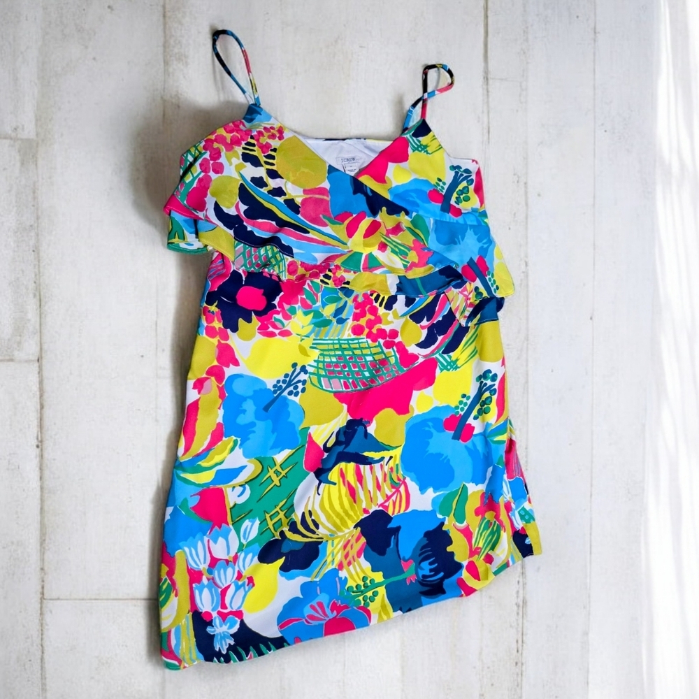 J. Crew Multicolor Floral Dress